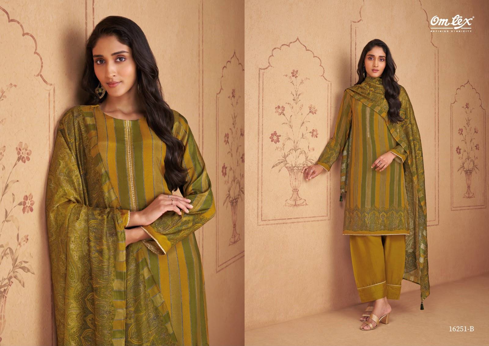 RENATA By Om Tex 16251 Series Beautiful Festive Suits Stylish Colorful Fancy Casual Wear & Ethnic Wear Muslin Silk Dresses At Wholesale Price